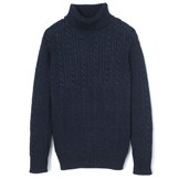 Indigo Turtleneck Sweater - TS1